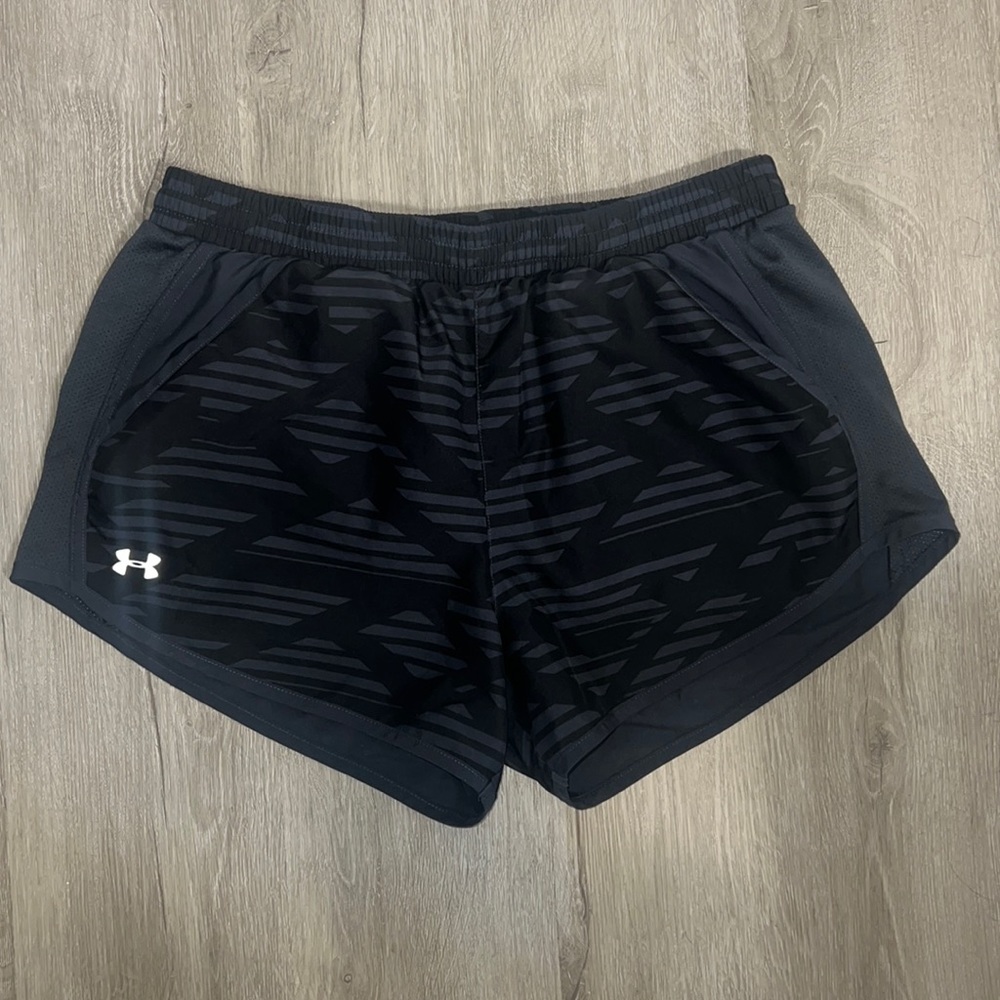 Black and Gray Under Armour shorts